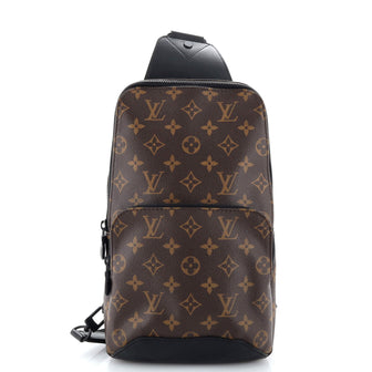 Louis Vuitton, Bags, Louis Vuitton Avenue Sling Bag Macassar Monogram  Canvas Brown