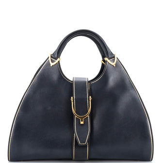 Gucci Stirrup Top Handle Bag Leather Large