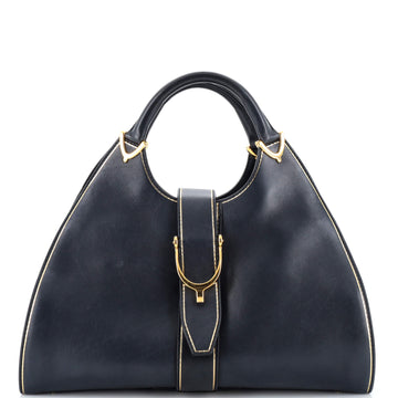 Gucci Stirrup Top Handle Bag Leather Large