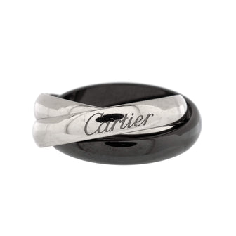 Cartier Trinity Ring 18K White Gold and Ceramic