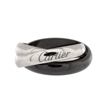Cartier Trinity Ring 18K White Gold and Ceramic