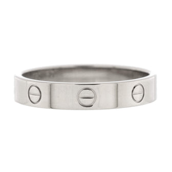 Cartier Love Wedding Band Ring 18K White Gold