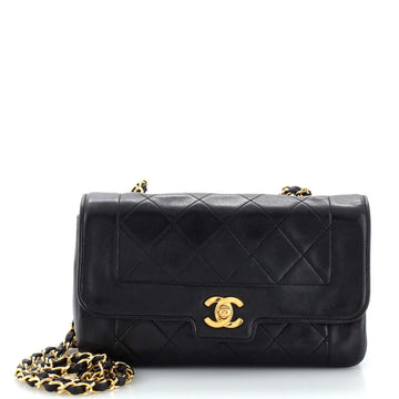 Chanel Vintage CC Chain Flap Bag Quilted Lambskin Small