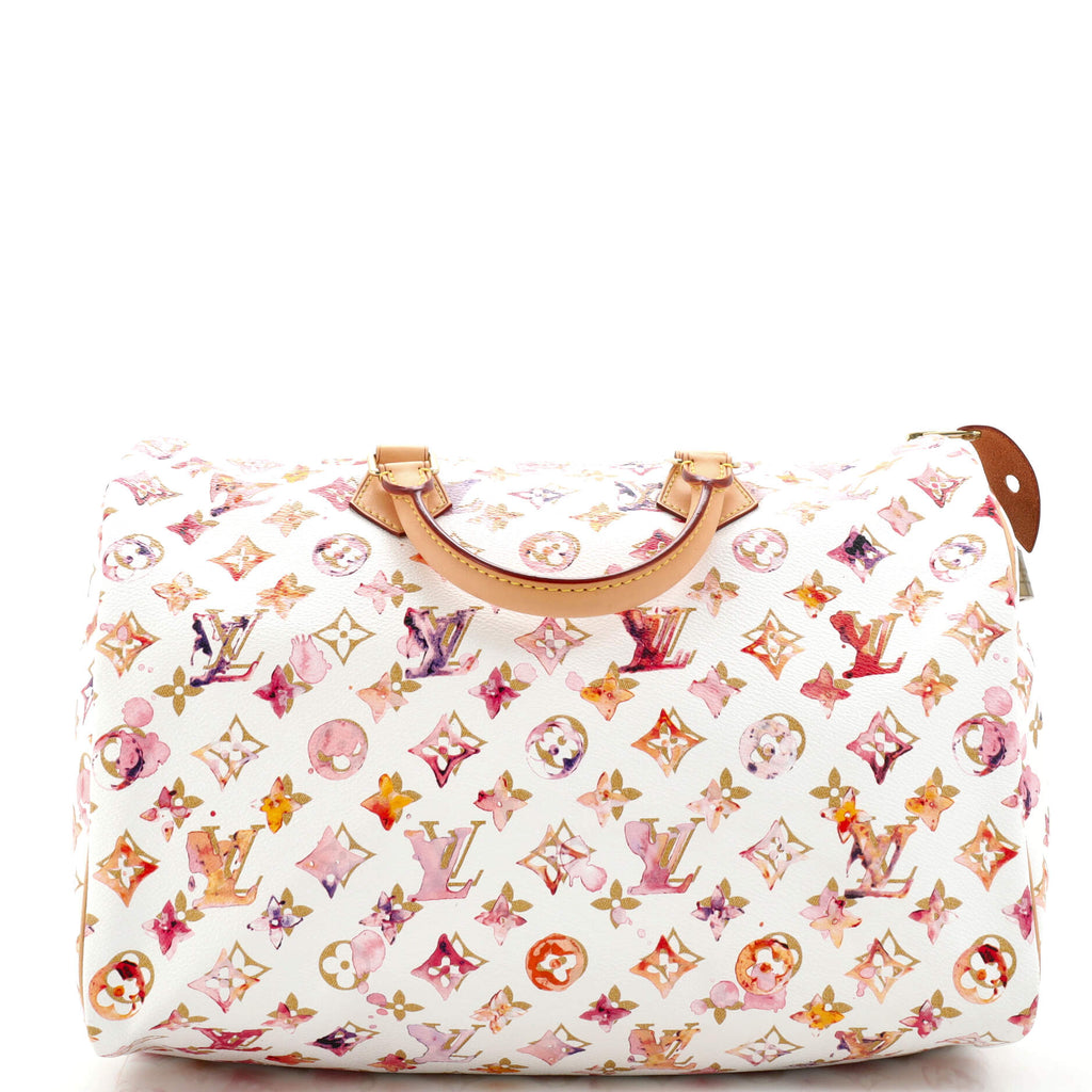 Louis Vuitton Speedy Handbag Monogram Watercolor Aquarelle 35 Multicolor  2401421