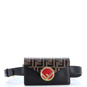 Fendi F is Fendi Convertible Belt Bag Leather with Zucca Embossed Detail