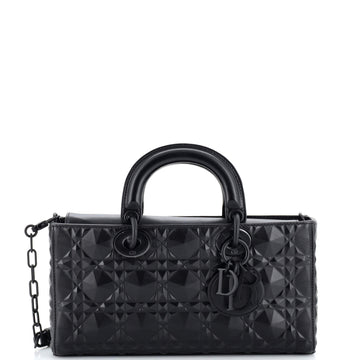 Christian Dior Ultra Matte Lady D-Joy Bag Diamond Motif Cannage Calfskin Medium