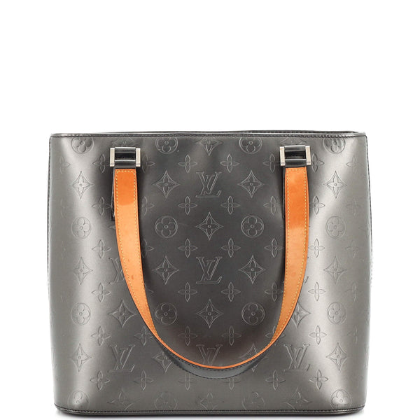 Louis Vuitton // Dark Grey Monogram Matte Vernis Stockton Bag