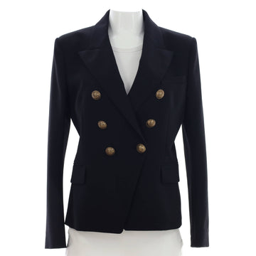 Balmain Women's Double Breasted Blazer Viscose Blend