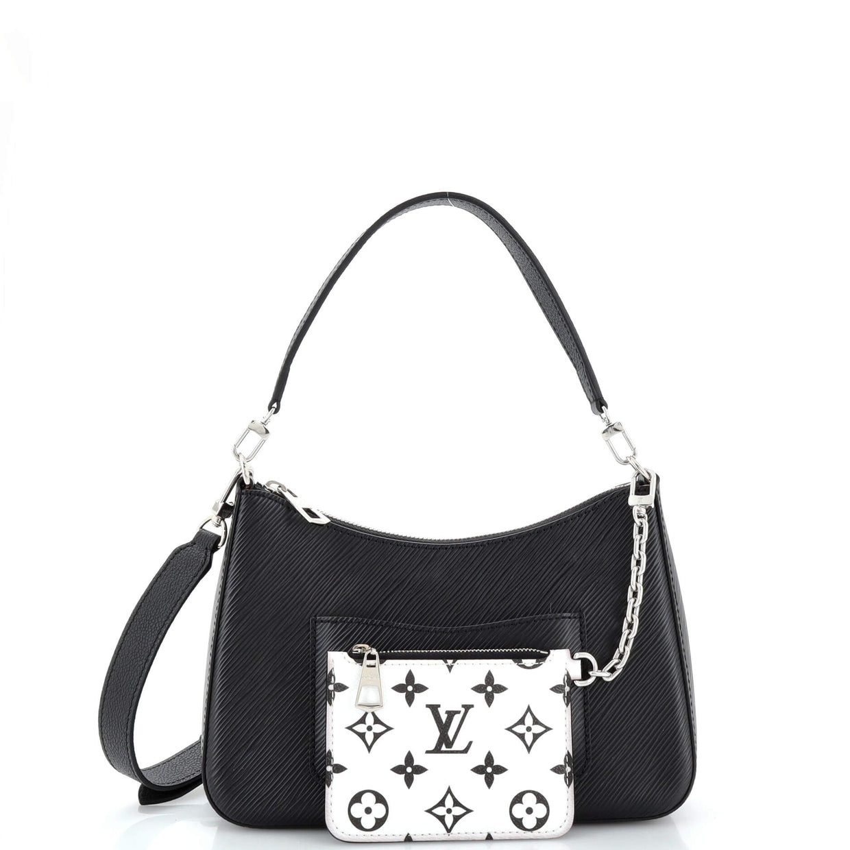 Louis Vuitton Marelle Handbag Epi Leather Black 2403271