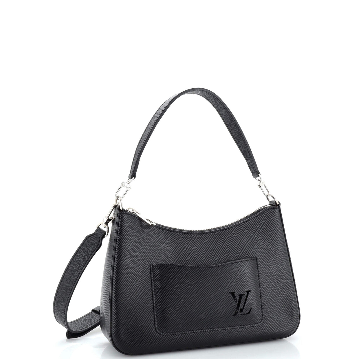 Louis Vuitton Marelle Handbag Epi Leather Black 2403271