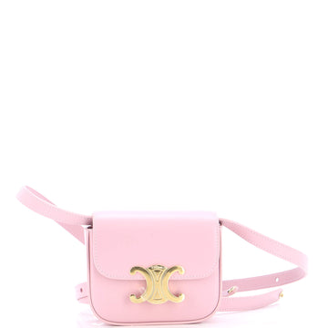 Celine Triomphe Shoulder Bag Smooth Calfskin Mini