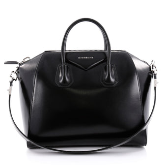 Givenchy Antigona Bag Glazed Leather Large Black 2403501