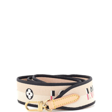 Louis Vuitton Logo Shoulder Strap Jacquard Wide