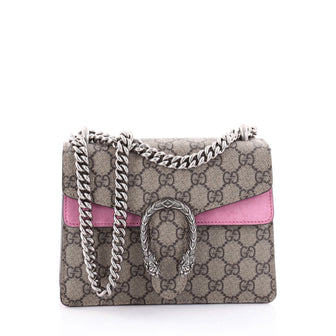 Gucci Dionysus Handbag GG Coated Canvas Mini Brown 2403701