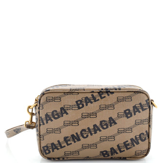 Balenciaga Small BB Monogram Coated Canvas Camera Bag