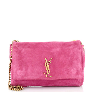 Saint Laurent Classic Monogram Reversible Shoulder Bag Suede and Leather Medium