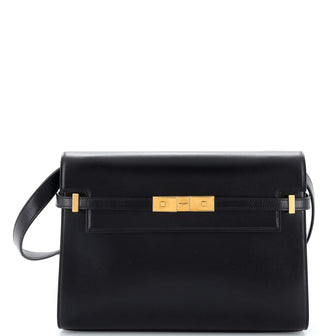 Saint Laurent Manhattan Shoulder Bag Leather Medium