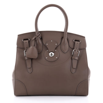 Ralph Lauren Collection Soft Ricky Handbag Leather 33 Brown 2404601