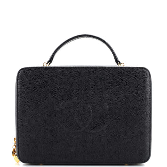 Chanel Pre-owned 1998 CC Vanity Two-Way Handbag - Black