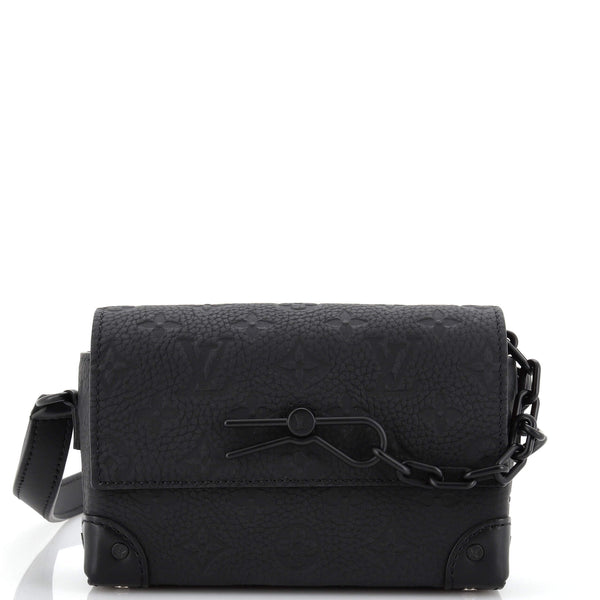 Louis Vuitton Steamer Wearable Wallet Monogram Taurillon Leather Black  213721192