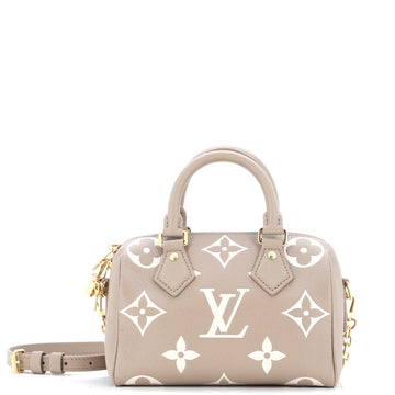 Louis Vuitton Speedy Bandouliere Bag Bicolor Monogram Empreinte Giant 20