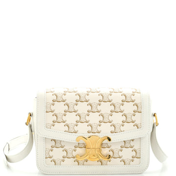 Celine Triomphe Shoulder Bag Triomphe Coated Canvas Teen