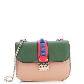 Valentino Garavani Glam Lock Shoulder Bag Leather Small