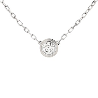 Cartier Cartier D'Amour Pendant Necklace 18K White Gold with Diamond Large