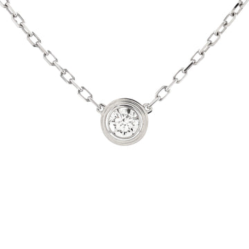 Cartier Cartier D'Amour Pendant Necklace 18K White Gold with Diamond Large