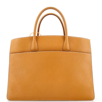 Hermes White Bus Bag Leather 39