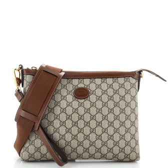 Gucci Interlocking G Patch Sling Bag GG Coated Canvas Small