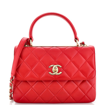 Chanel Trendy CC Top Handle Bag Quilted Lambskin Small