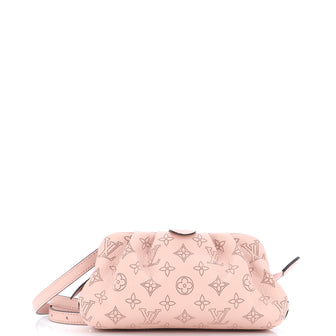 Louis Vuitton Scala Pouch Bag Mahina Leather Mini Pink