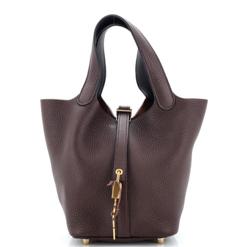 Hermes Eclat Picotin Lock Bag Clemence with Swift PM