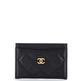 Chanel Classic Card Holder Quilted Caviar