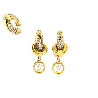 Louis Vuitton Nano Louise Earrings Metal with Crystals