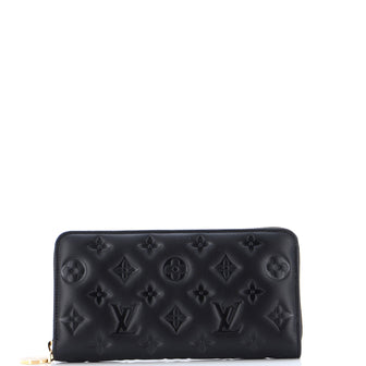 Louis Vuitton Coussin Zippy Wallet Monogram Embossed Lambskin