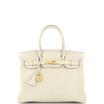 Hermes Birkin Handbag Light Togo with Rose Gold Hardware 30