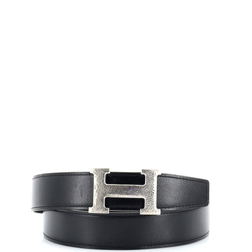 Hermes Constance Martelee H Reversible Belt Leather with Hammered Hardware Medium