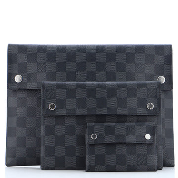 Louis Vuitton Pochette Alpha Triple Damier Graphite