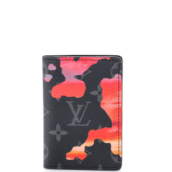 Louis Vuitton Pocket Organizer Sunset Monogram Eclipse Canvas