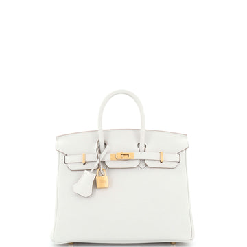 Hermes Birkin Handbag Grey Togo with Gold Hardware 25