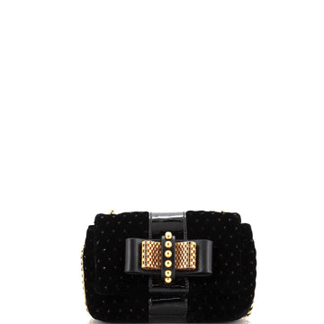 Christian Louboutin Sweet Charity Crossbody Bag Velvet and Crystal Mini