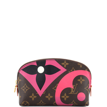 Louis Vuitton Cosmetic Pouch Limited Edition Game On Monogram Canvas