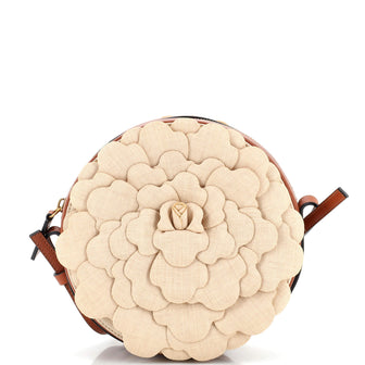Valentino Garavani Atelier 03 Rose Edition Round Crossbody Bag Canvas