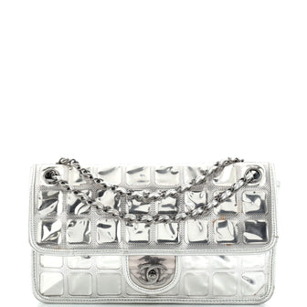 Chanel Ice Cube Flap Bag Quilted Vinyl Clear 24086735