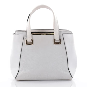 Jimmy Choo Alfie Handbag Leather Large White 2408901