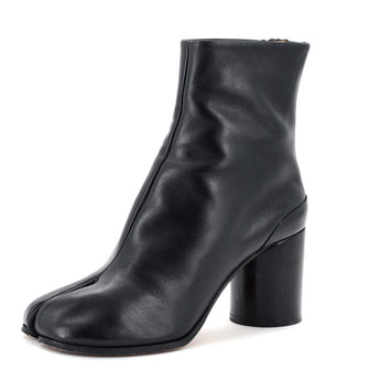Maison Margiela Women's Tabi Block Heel Ankle Boots Leather