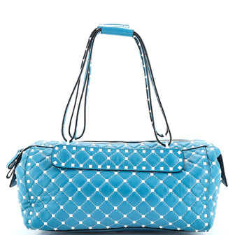 Valentino Garavani Free Rockstud Spike Duffle Bag Quilted Leather