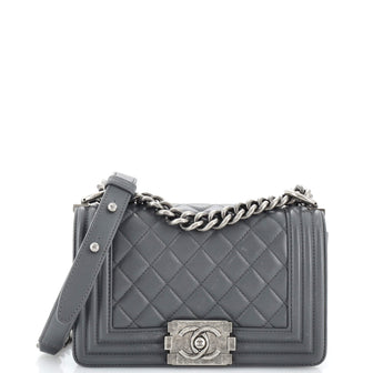 So Black Boy Flap Bag Quilted Lambskin Small